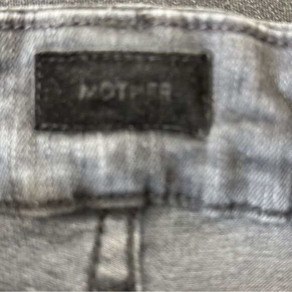 Mother High Waisted Style Looker Black Denim Size 25 - Picture 5 of 13